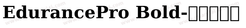 EdurancePro Bold字体转换